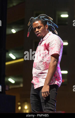 Las Vegas, Nevada, USA. 21 Sep, 2018. DENZEL CURRY während das Leben ist schön Musik Festival in Las Vegas, Nevada Credit: Daniel DeSlover/ZUMA Draht/Alamy leben Nachrichten Stockfoto