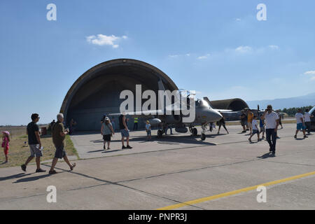 Athen, Griechenland, 22. September, 2018. Statische Ausstellung, Tanagra Airforce Base, Griechenland. Credit: Angelos Theofilatos/Alamy Leben Nachrichten. Stockfoto