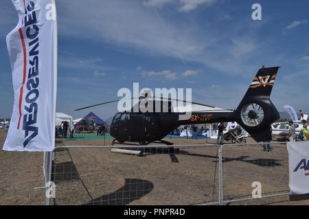 Athen, Griechenland, 22. September, 2018. Statische Ausstellung, Hubschrauber, Tanagra Airforce Base, Griechenland. Credit: Angelos Theofilatos/Alamy Leben Nachrichten. Stockfoto