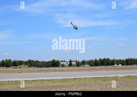 Athen, Griechenland, 22. September, 2018. Assistent Helobatics, Tanagra Airforce Base, Griechenland. Credit: Angelos Theofilatos/Alamy Leben Nachrichten. Stockfoto