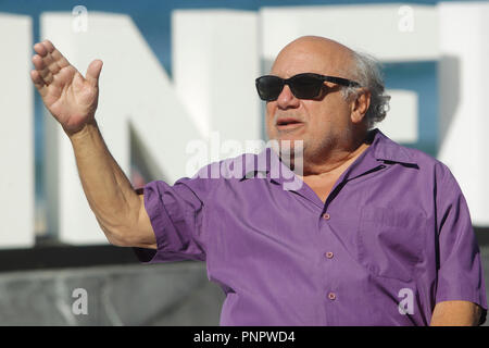 San Sebastian, Spanien. 22 Sep, 2018. Danny DeVito besucht die Donostia Award für ein Lebenswerk im Kursaal Terrasse in San Sebastian, Spanien Fotoshooting am 22. September 2018. Credit: Jimmy Olsen/Medien Punch/Alamy leben Nachrichten Stockfoto