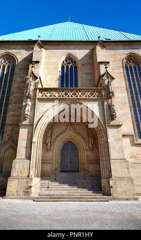 Hinteren Teil des Erfurter Dom und Stiftskirche St. Maria in Erfurt, Thüringen, Deutschland Stockfoto