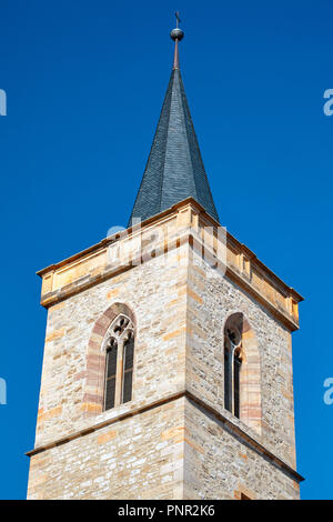 Glockenturm der Kirche Saint Giles (Aegidienkirche in Deutsch) in Erfurt, Thüringen, Deutschland Stockfoto