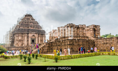 Sun Tempel bei Konark, Indien Stockfoto