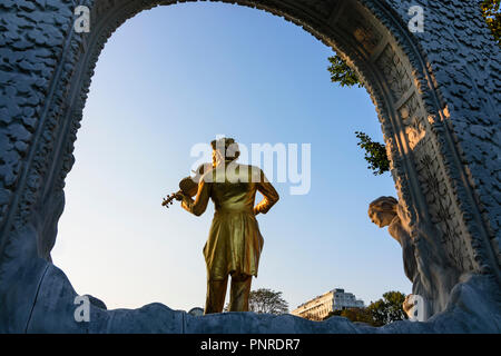 Wien, Wien: Johann Strauß Denkmal, 01. Altstadt, Wien, Österreich Stockfoto