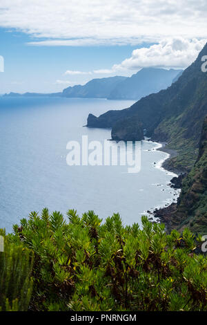 Nordküste von Madeira, Santana Dorf Stockfoto