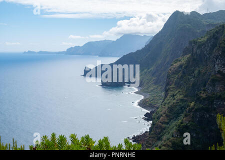 Nordküste von Madeira, Santana Dorf Stockfoto