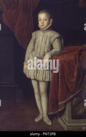 RETRATO DEL PRINCIPE DON JUAN DE AUSTRIA EIN LOS 7 AÑOS DE EDAD - 1554. Lage: EMBAJADA ESPAÑOLA. Frankreich. Stockfoto