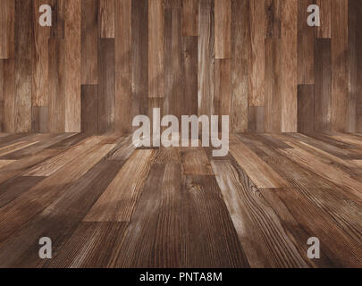 Natürliche Innenraum mit Holz Wandpaneele. Textur von Holz als