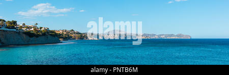 Calp Stadt Sommer Küste Costa Blanca (Valencia), Spanien Stockfoto