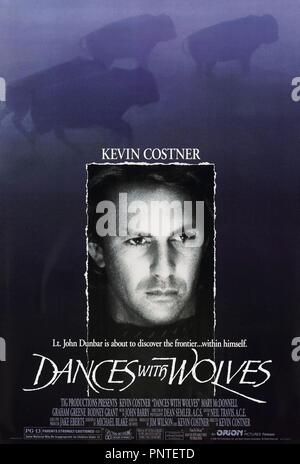 Original Film Titel: Der mit dem Wolf tanzt. Englischer Titel: Der mit dem Wolf tanzt. Jahr: 1990. Regie: Kevin Costner. Quelle: ORION BILDER / Album Stockfoto