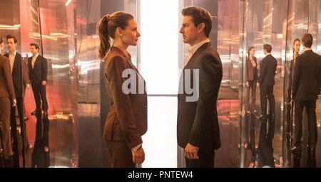 Original Film Titel: Mission: Impossible - FALLOUT. Englischer Titel: Mission: Impossible - FALLOUT. Jahr: 2018. Regie: CHRISTOPHER MCQUARRIE. Stars: TOM CRUISE; REBECCA FERGUSON. Quelle: Paramount Pictures/Album Stockfoto