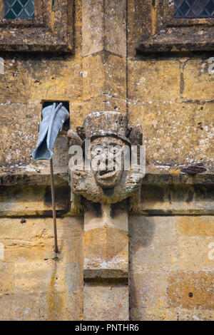 St. Peter's Church Grotesque in Winchcombe, Cotswolds, Gloucestershire, England Stockfoto