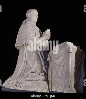 SEPULCRO DEL CARDENAL ESPINOSA - SIGLO XVI-MANIERISMO ITALIANO. Thema: LEONI, LEONE. Lage: Iglesia de Nuestra Señora de la Asunción. MARTIN MUÑOZ DE LAS POSADAS. SEGOVIA. Spanien. Stockfoto