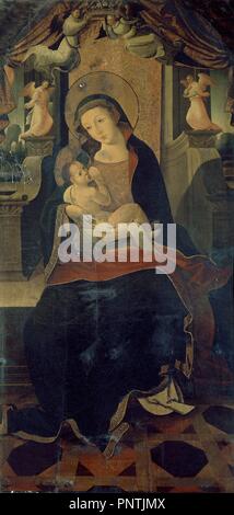 VIRGEN DE LOS REMEDIOS - SIGLO XVI-RENACIMIENTO ESPAÑOL. Autor: ZAMORA JUAN DE/JUAN DE ZAMORA. Lage: IGLESIA DE SANTA ANA DE TRIANA. Sevilla. Sevilla. Spanien. Stockfoto