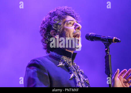 Max Gazzè im Konzert in Matera, der Europäischen Kulturhauptstadt 2019, während der drei Tage der Materadio (Foto von Cosimo Martemucci/Pacific Press) Stockfoto