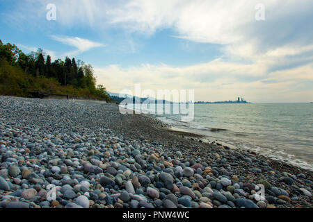 Mtsvane Kontskhi Beach, Georgia Stockfoto