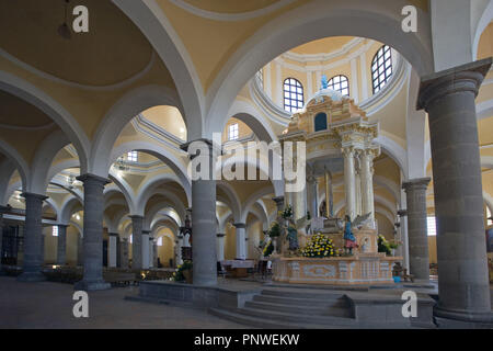 Mexiko. Cholula. Saint Gabriel's Monastery. Kapelle, das im 16. Jahrhundert gebaut von Toribio de Alcaraz. Stockfoto