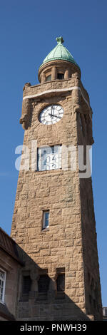 St. Pauli Landungsbrücken, Hamburg, Deutschland, Europa Stockfoto