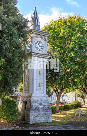 Isle of Portland Dorf easton High Street, Gärten, Memorial, in der Nähe von Weymouth, Dorset, England, Großbritannien Stockfoto