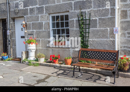 Isle of Portland wunderlichen Eigenschaften von Portland Stein abgebaut, Lokal, in der Nähe von Weymouth, Dorset, England, Großbritannien Stockfoto