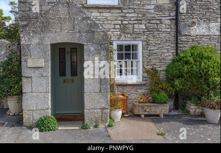 Isle of Portland wunderlichen Eigenschaften von Portland Stein abgebaut, Lokal, in der Nähe von Weymouth, Dorset, England, Großbritannien Stockfoto