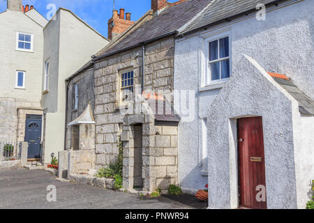 Isle of Portland wunderlichen Eigenschaften von Portland Stein abgebaut, Lokal, in der Nähe von Weymouth, Dorset, England, Großbritannien Stockfoto