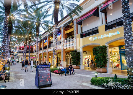 West Palm Beach Florida, The Square ehemals CityPlace, Shopping Shopper Shoppers Shops Märkte Markt kaufen Verkauf, Einzelhandelsgeschäft Stockfoto