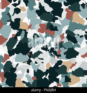 Naturalistische Marmorboden, mit Granit, Quarz, Glas, Calcit, Dolomit. Vector Illustration. Stock Vektor