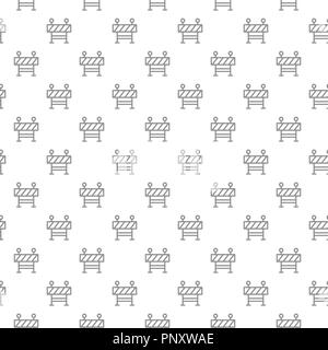 Einzigartige digitale Zaun nahtlose Muster mit verschiedenen Symbolen und Zeichen auf weißem Hintergrund flachbild Abbildung Stockfoto