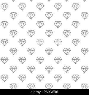 Einzigartige digitale Diamanten nahtlose Muster mit verschiedenen Symbolen und Zeichen auf weißem Hintergrund flachbild Abbildung Stockfoto