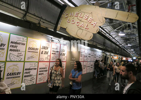 Chelsea Market ist ein Essen Halle und Einkaufszentrum in Chelsea, NEW YORK CITY, USA Stockfoto