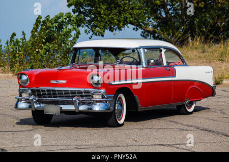 1956 Chevrolet Bel Air 2-türiges Hardtop Stockfoto