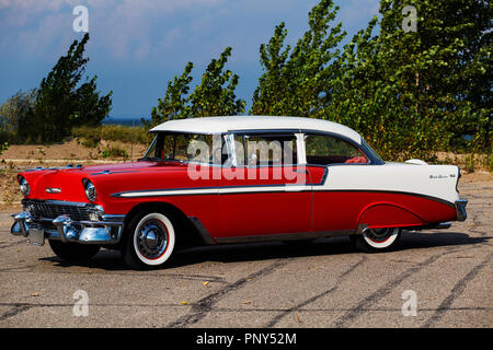 1956 Chevrolet Bel Air 2-türiges Hardtop Stockfoto