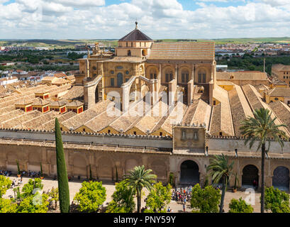 Blick auf Kathedrale Moschee von Cordoba, Andalusien, Spanien Stockfoto