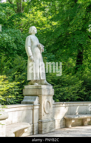 Skulptur des Komponisten Franz Liszt in Weimar. Stockfoto