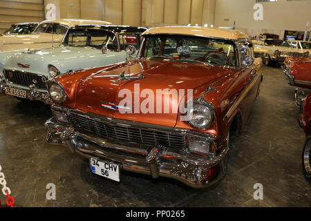 ISTANBUL, Türkei - 01. JULI 2018: Chevrolet Anzeige an Istanbul klassisches Automobil Festival Stockfoto