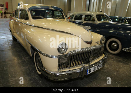ISTANBUL, Türkei - 01. JULI 2018: DeSoto Anzeige an Istanbul klassisches Automobil Festival Stockfoto