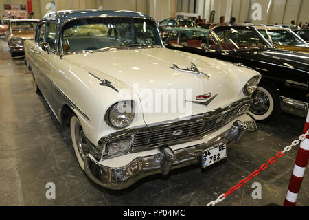 ISTANBUL, Türkei - 01. JULI 2018: Chevrolet Anzeige an Istanbul klassisches Automobil Festival Stockfoto