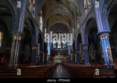 Innenraum des "Cristo Rey" Kirche in Pasto in Kolumbien Stockfoto