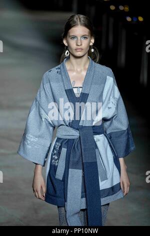 Mailand, Italien. 22 Sep, 2018. Mailänder Modewoche Fashion Frauen Frühling Sommer 2019. Missoni Modenschau in der Foto: Credit: Unabhängige Fotoagentur/Alamy leben Nachrichten Stockfoto