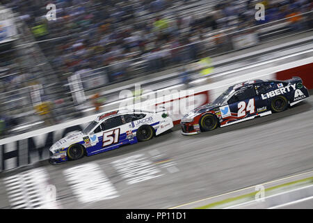 Richmond, Virginia, USA. 22 Sep, 2018. Cole Custer (51) kämpfe für Position während die Federated Auto Parts 400 Richmond Raceway in Richmond, Virginia. Quelle: Chris Owens Asp Inc/ASP/ZUMA Draht/Alamy leben Nachrichten Stockfoto