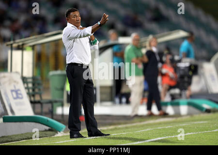 Setubal, Portugal. 22 Sep, 2018. Lito Vidigal V. Setubal in Aktion während der Liga Nrn. 2018/19 Fußballspiel zwischen V. Setubal vs FC Porto. Quelle: David Martins/SOPA Images/ZUMA Draht/Alamy leben Nachrichten Stockfoto