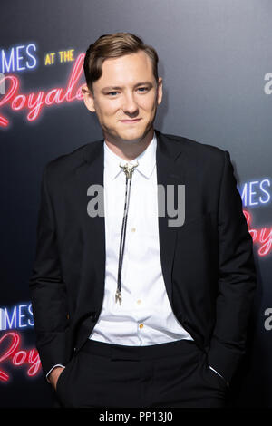 Hollywood, USA. 22 Sep, 2018. Lewis Pullman besucht die Premiere von Twentieth Century Fox "Schlechte Zeiten im El Royale' bei TCL Chinese Theatre am 22. September 2018 in Hollywood, Kalifornien. Credit: Foto Access/Alamy leben Nachrichten Stockfoto