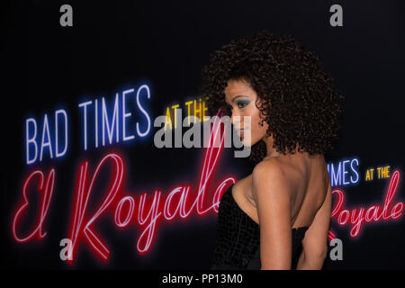 Hollywood, USA. 22 Sep, 2018. Alvina August besucht die Premiere von Twentieth Century Fox "Schlechte Zeiten im El Royale' bei TCL Chinese Theatre am 22. September 2018 in Hollywood, Kalifornien. Credit: Foto Access/Alamy leben Nachrichten Stockfoto