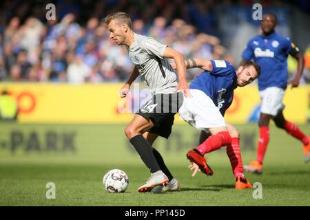 Kiel, Deutschland. 22 Sep, 2018. firo: 22.09.2018 Fußball, Saison 2018/2019 2.Bundesliga: Holstein Kiel - VfL Bochum Tom Weilandt (Bochum) | Verwendung der weltweiten Kredit: dpa/Alamy leben Nachrichten Stockfoto