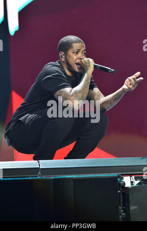 Chip auf BBC 1Xtra Live durchführen, in der O2 Arena in London. PRESS ASSOCIATION Foto. Bild Datum: Samstag, 22. September 2018. Photo Credit: Matt Crossick/PA-Kabel. Stockfoto