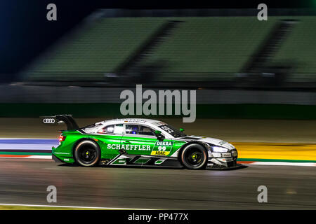 Misano Adriatico, Italien - 25. August 2018: EIN Schaeffler Audi RS5 DTM des Audi Sport Team Phoenix, angetrieben von Mike Rockenfeller, während der Rennen in der DTM Stockfoto