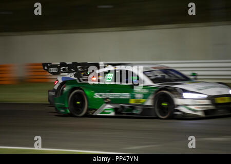 Misano Adriatico, Italien - 25. August 2018: EIN Schaeffler Audi RS5 DTM des Audi Sport Team Phoenix, angetrieben von Mike Rockenfeller, während der Rennen in der DTM Stockfoto