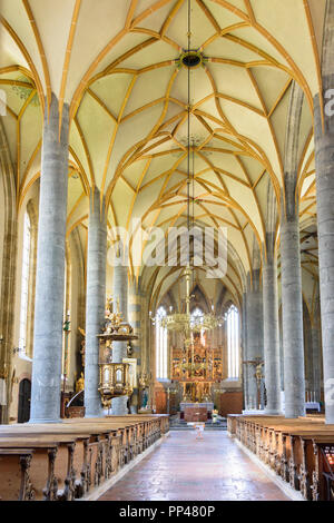 Schwaz: Kirche Maria Himmelfahrt (Maria Himmelfahrt), Silberregion Karwendel, Silber Region Karwendel, Tirol, Tirol, Österreich Stockfoto